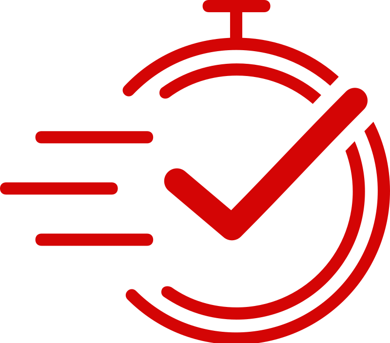 red clock icon